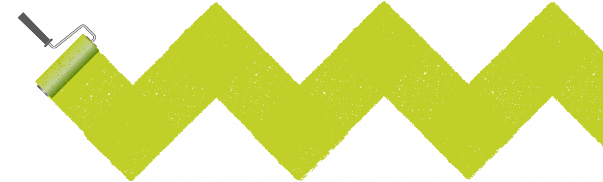 Farbroller mit Farbspur